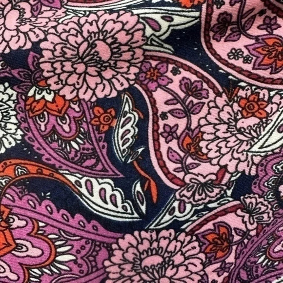 LuLaRoe | Randy Baseball Tee Fitted Tunic Paisley Print Plus Size 2X NWT - Picture 4 of 4